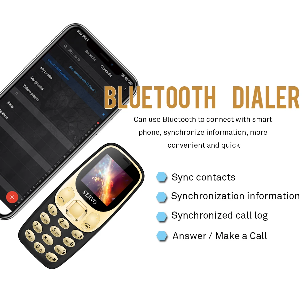 Original phone SERVO M27 1.44” Ultra-thin mini Telephone Dual Sim bluetooth Dialer magic voice one key recorder Russian language