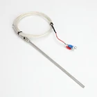 Высокоточный термопарный Зонд из нержавеющей стали с резьбой M8 PT100, датчик температуры 1 м-5 м для промышленного регулятора температуры