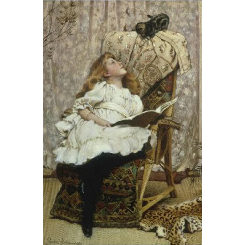 

DIY Diamond Embroidery Bedroom girl and cat 5d Diamond Painting Scenery Diamond Cross Stitch Home Decoration Birthday Present