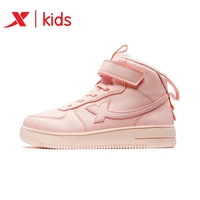 xtep girl high top skateboard shoes spring winter students kids warm sports shoe comfortable retro sneakers 681414379525
