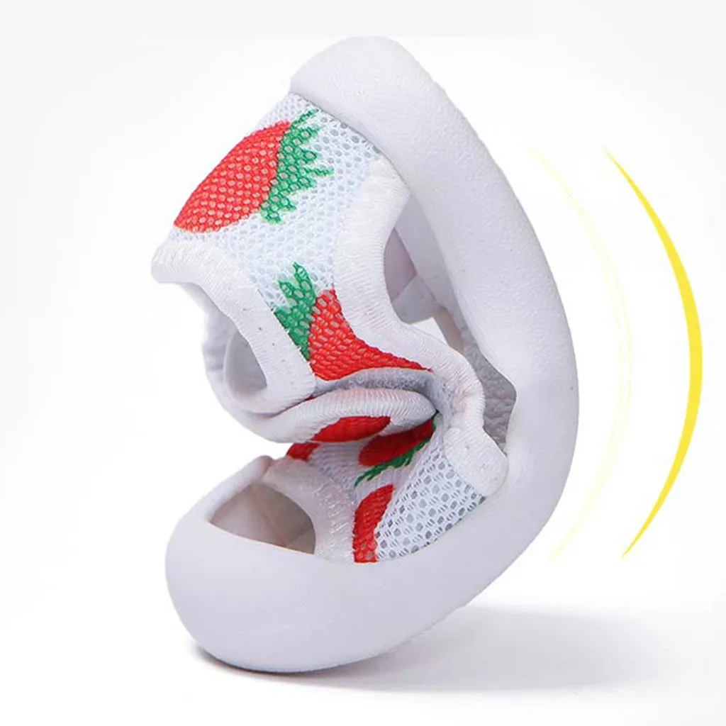 

Children's Sneakers Newborn Baby Boy Girls Casual Shoes Mesh Summer Cartoon Print Open Toe Breathable Rubber Soft Sole Sneakers
