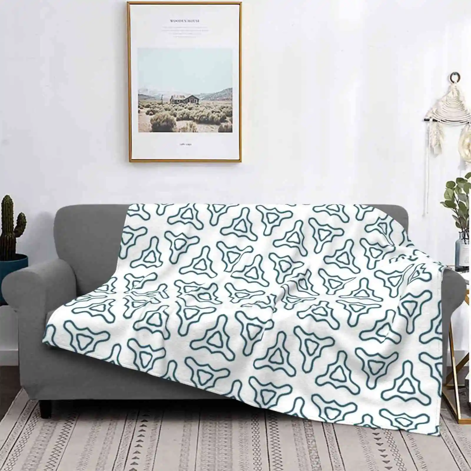 

Ele Retro Pattern Hot Sale Printing High Qiality Flannel Blanket Luxury Pattern Patterned Imagination Crotchet Embroidery