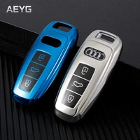 tpu car remote key case cover shell fob for audi a3 a4 b9 a6 a7 4k a8 e tron q5 q8 c8 d5 sq8 2020 protector holder accessories