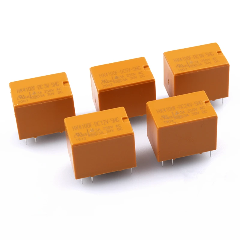 

50PCS/lot Signal relay HK4100F-DC3V-SHG HK4100F-DC5V-SHG HK4100F-DC6V-SHG 3V 5V 6V 3A 250VAC 6PIN