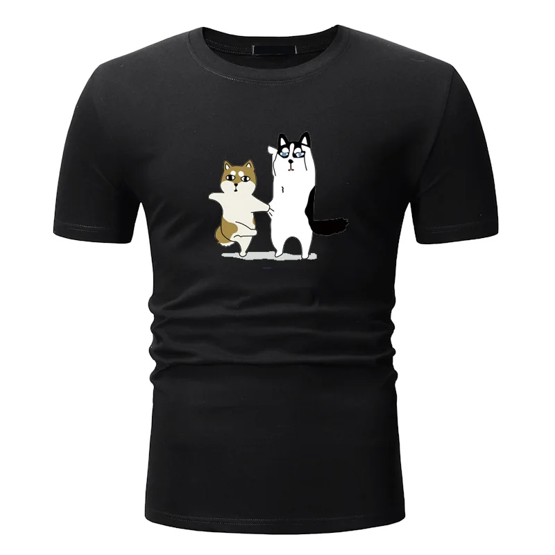 Летняя футболка с коротким рукавом для мальчиков Молодежная Футболка в