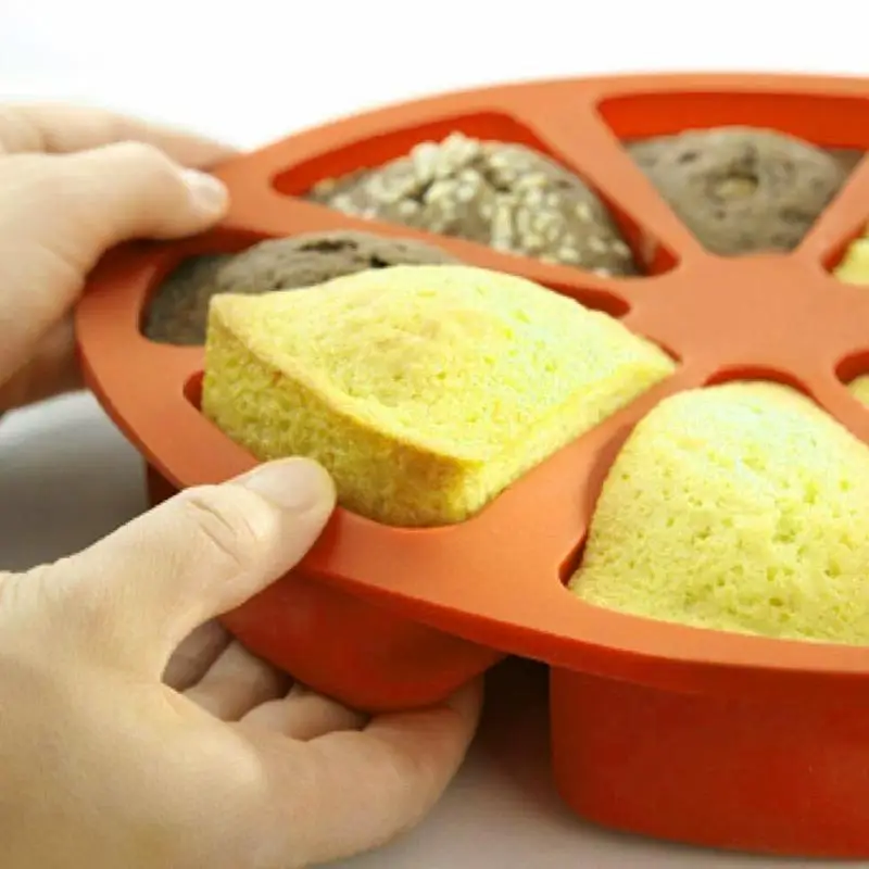 Силиконовая форма для выпечки 8 точек торта поднос пиццы инструменты случайный