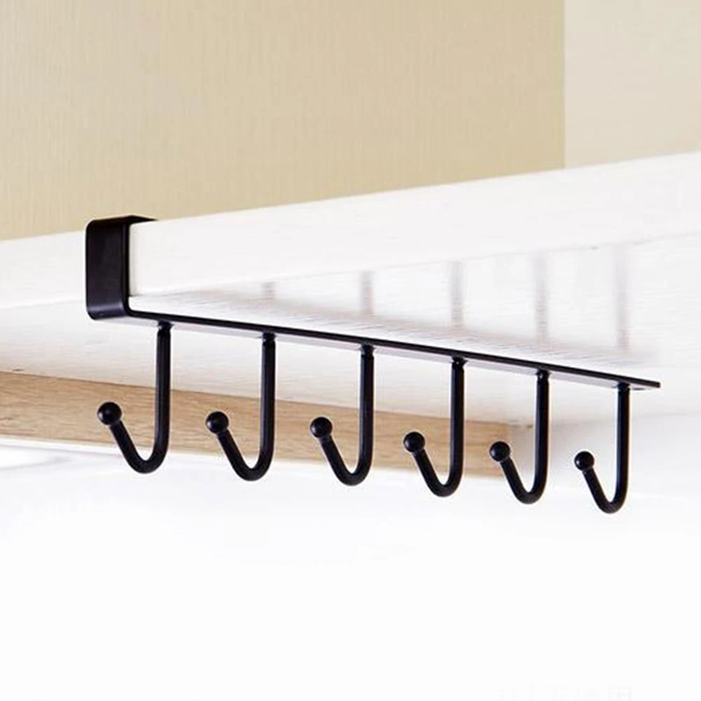 Полка для хранения кухонной чашки шкаф с подвесной полкой крюком вешалка посуды