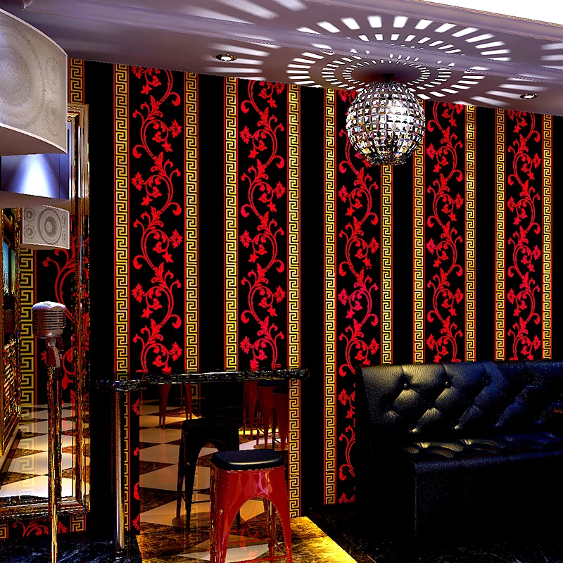 Европейская трехмерная полоса настенная бумага рулон для стен светоотражающая