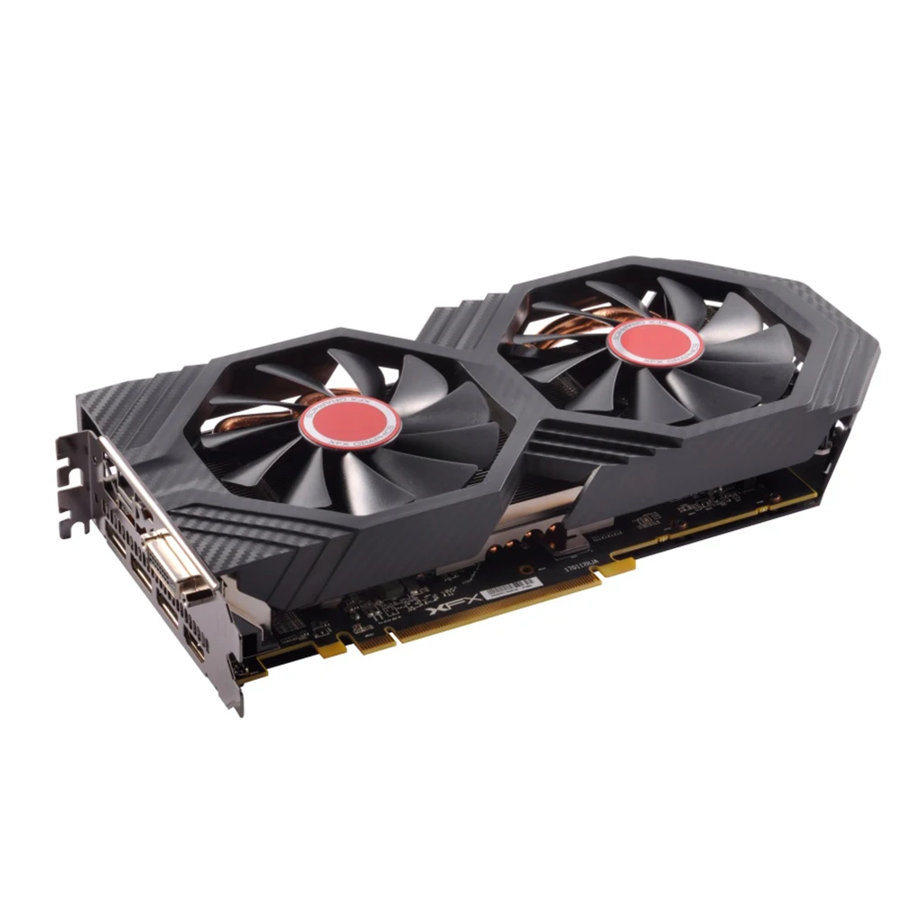 XFX видеокарта AMD Radeon RX580, 4 ГБ DDR5, видеокарта AMD GPU RX 580, 4 Гб, 256 бит, игровая видеокарта для ПК, PC Gamer, используемые карты AMD Radeon