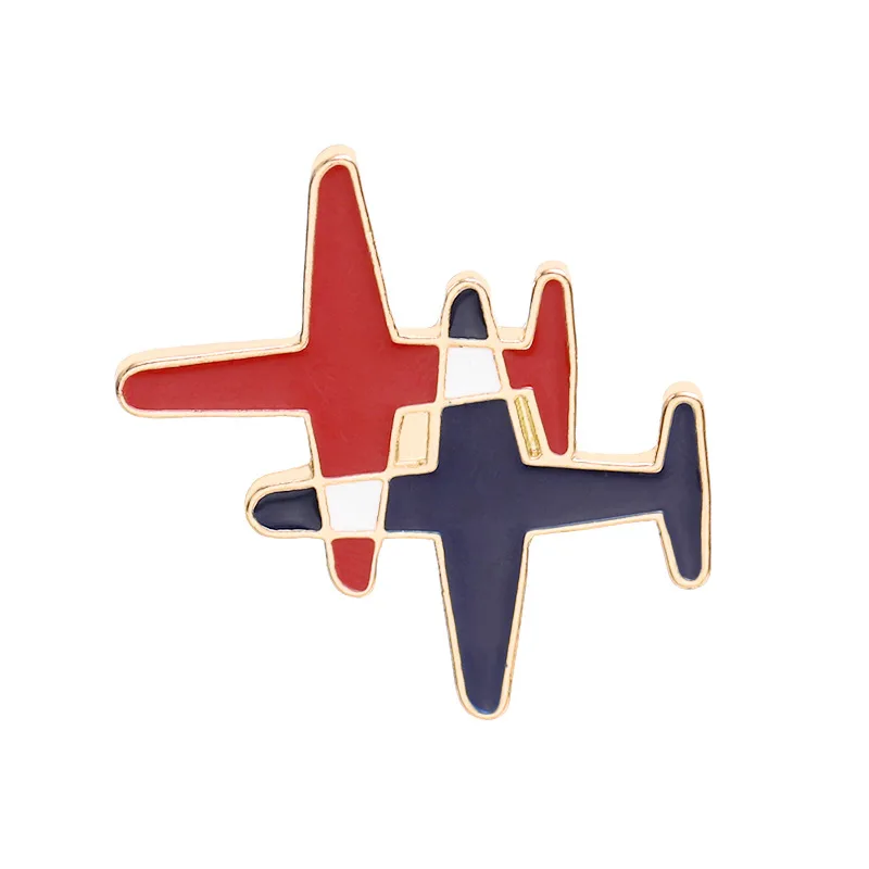 

Fashion Cartoon Airplane Brooches Cartoon Plane Brooch for boys girls Backpack Bag Clothes Collar Lapel Pins Button Badge
