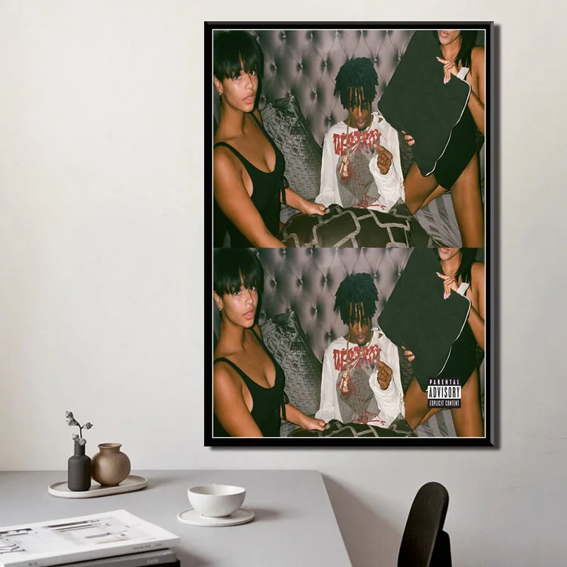 Альбом Playboi Carti с популярной музыкой великолепная картина в стиле хип-хоп рэп