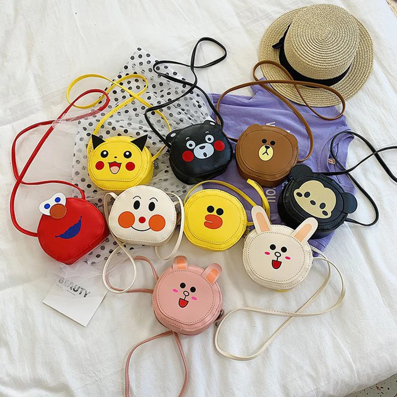 

Cartoon Animal Shape Children Sling Bag Shopping Shoulder Bag Handbag Casual Shoulder Bags Student Storage Pack Literary Fashion