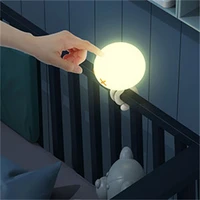 touch obedient jellyfish night lights silicone dimmable usb type c rechargeable lamps for kids baby friend cartoon cute night