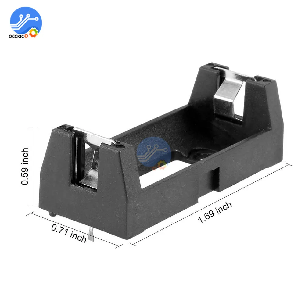 5 шт./лот разъем типа PCB CR123A черный держатель литиевой батареи|battery holder|lithium battery