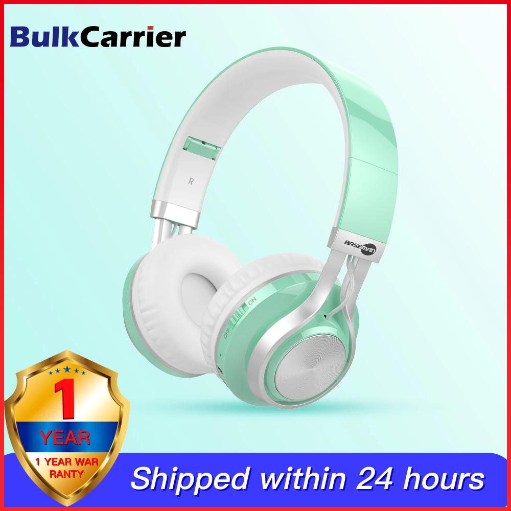 

HIFI stereo Wireless bluetooth Headphones music headset MP3 support TF card with mic for xiaomi iphone samsung huawei tablet