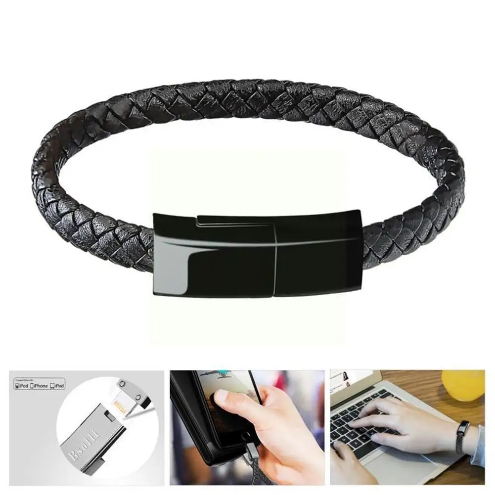 

New Creativity Bracelet Data Cable Fast Charging USB 12 Xiaomi Micro Huawei Samsung 11 Cord Cable C Pro For IPhone Charger I6W2