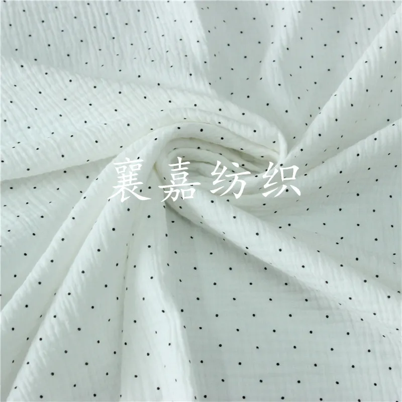 Классическое черно белое детское одеяло из двойной марли крепированного хлопка