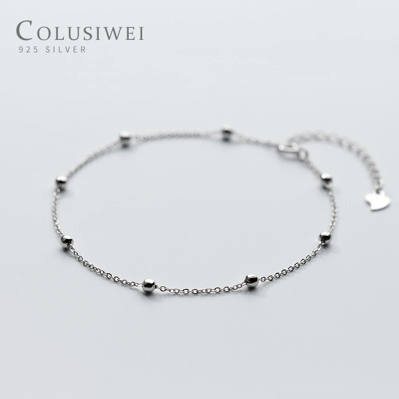Colusiwei Горячая продажа простая Эфирная цепочка с бусинами ножные браслеты из