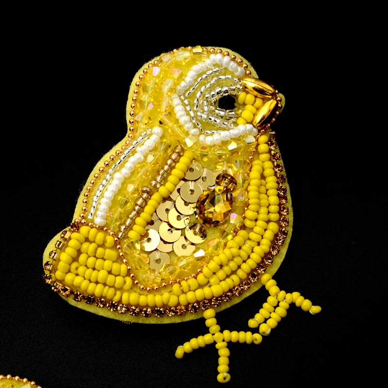 Нашивка с изображением Желтого Цыпленка ручной работы аксессуары для одежды