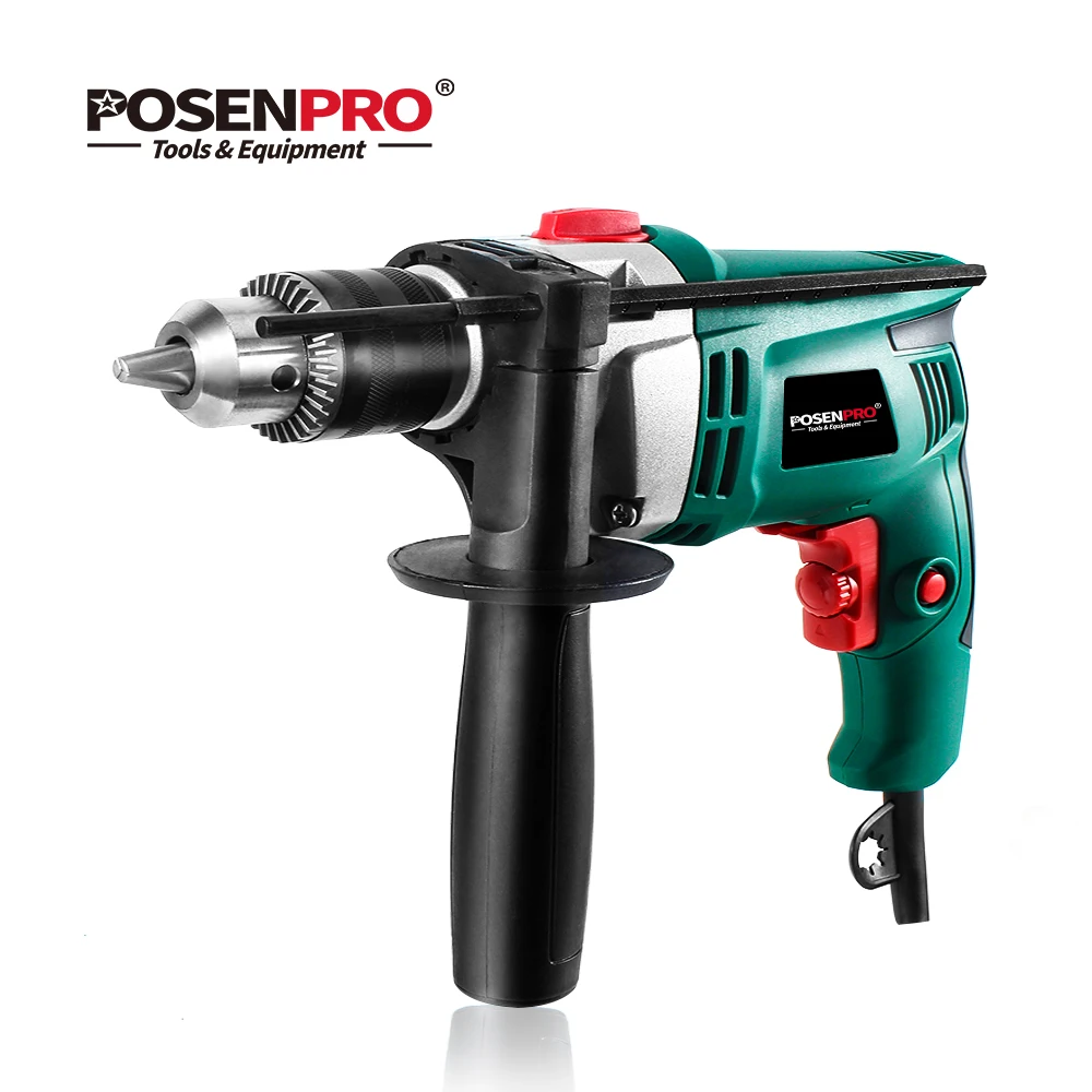 

710W Electric Drill Hammer Drill Impact Drill Multi-function Adjustable Speed Woodworking Power Tool