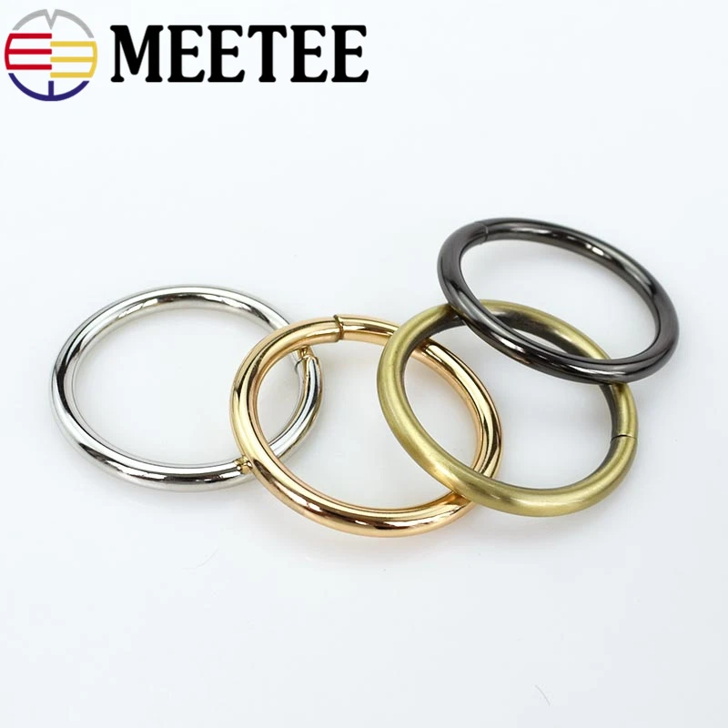 5 шт. Meetee 20-50 мм металлическая d-образная кольцевая Пряжка открывающаяся Пружинная Застежка Пряжка собачий ошейник Пряжка Сумка ремень аксессуары для одежды