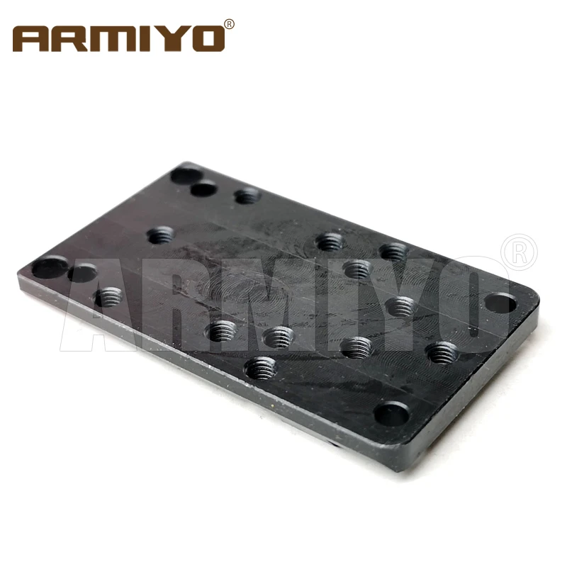 Armiyo Тактическая пластина крепления заднего муштарного прицела G17 G19 Gasket, подходит для универсальной точечной охотничьей аксессуары на.