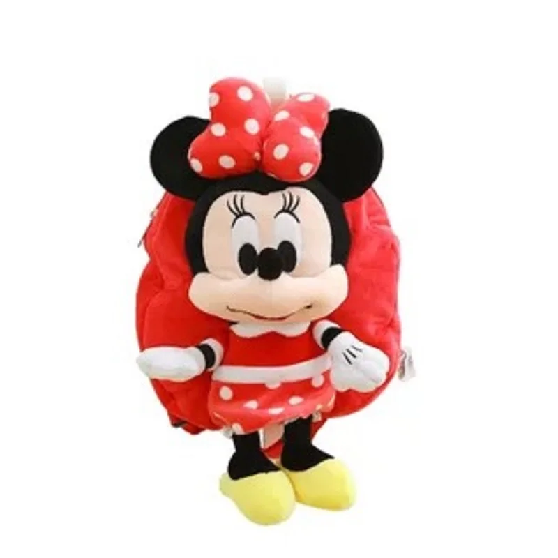 Minnie Оригинальные плюшевые кукольные сумки Дисней Микки Минни Маус Стич винни пух плюшевые куклы сумка детская школьная сумка Детский подарок - Цвет: Minnie