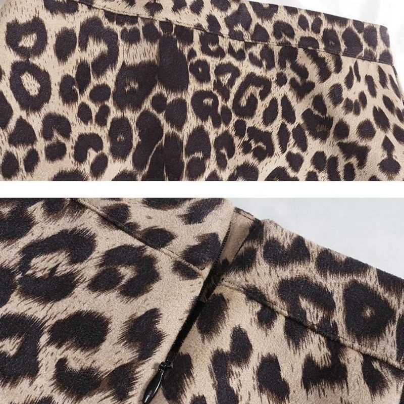 

Women Skirts Leopard Mini High Waist Simple Comfortable New Leisure Fashion Vintage Streetwear Elegant Sexy Korean Style Ladies