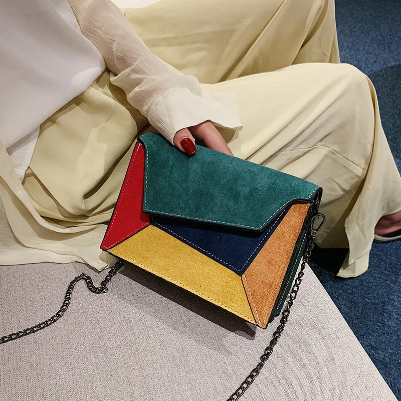 Фото Маленькая квадратная женская сумка новинка 2019 модная через плечо для женщин