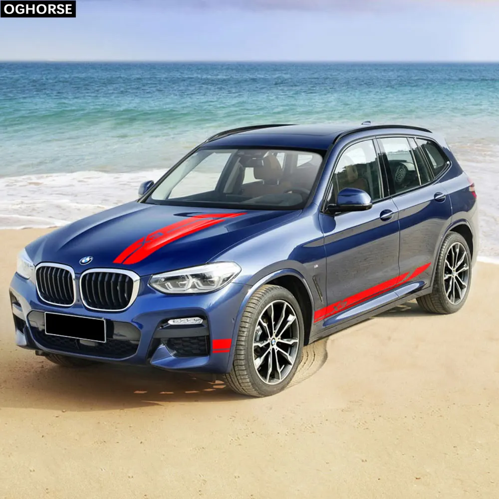 Аксессуары для BMW X3 2018-подарки Стильный чехол на капот автомобиля наклейка