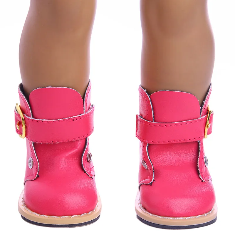 Осенне зимние кожаные сапоги подходят для 18 дюймовых американских и 43 см детских