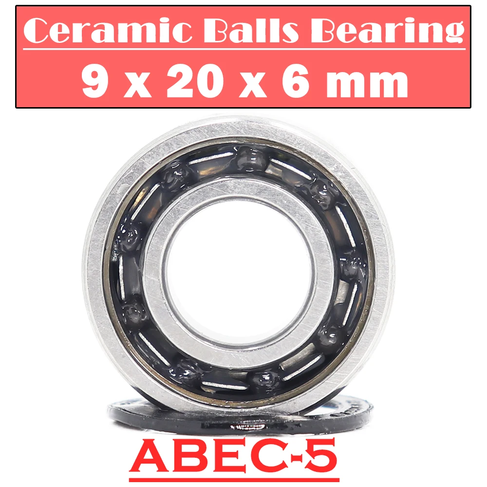 699RS Hybrid Ceramic Bearing 9*20*6 mm ABEC-5 ( 1 PC ) Industry Motor Spindle 699HC Hybrids Si3N4 Ball Bearings 3NC 699 RS 2RS