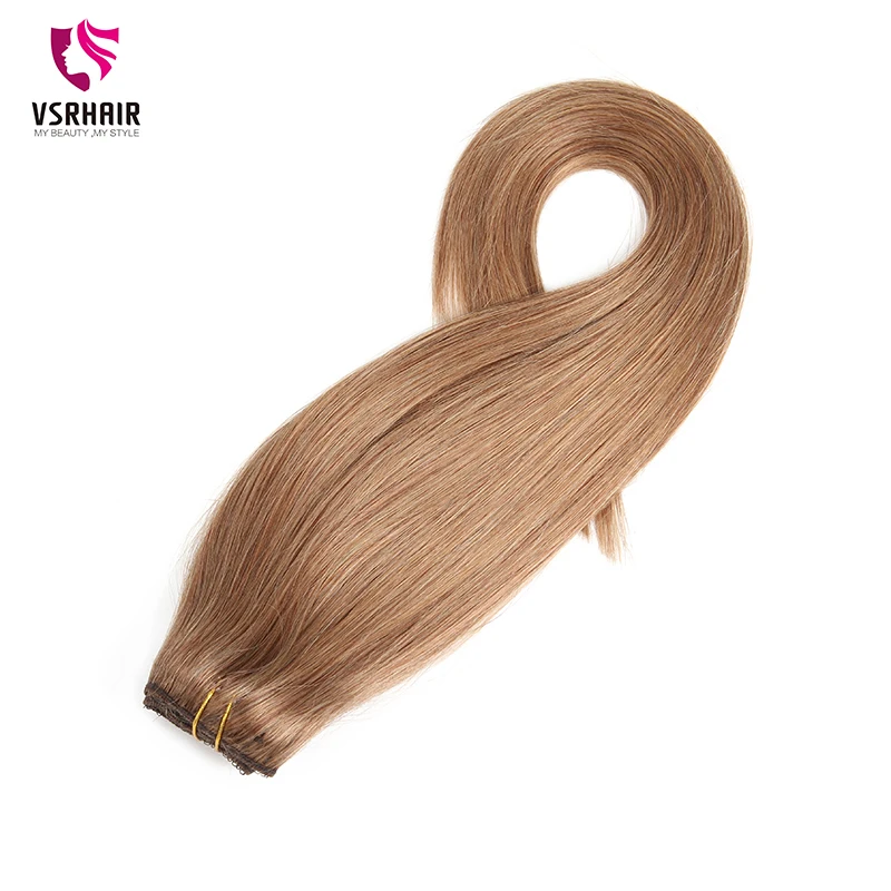 VSR 120g 150g двойной вытяжки с плотного шелка машина Волосы remy натуральные волосы на заколках, 7 шт./компл. 8 шт./компл. Реми человеческие волосы на заколках для наращивания, волосы для наращивания