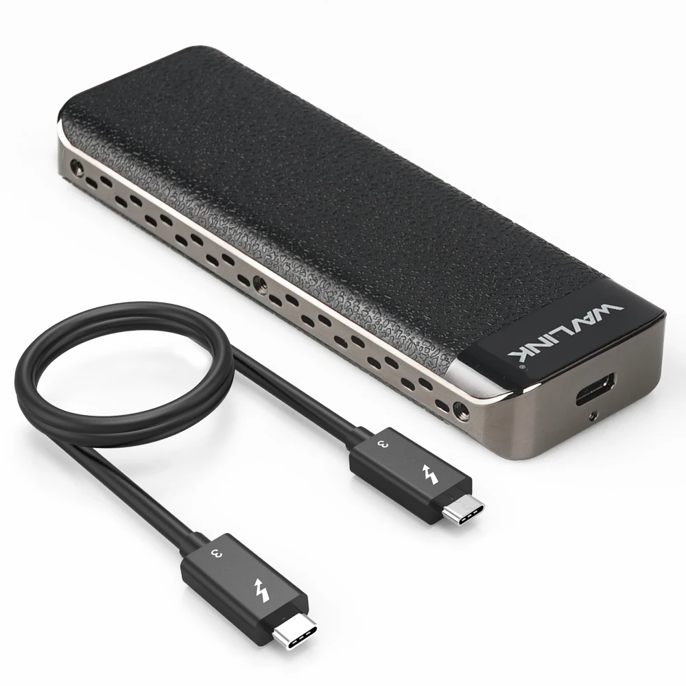 Внешний SSD корпус Wavlink USB C Thunderbolt 3 NVME разъем NVMe Type отличное рассеивание