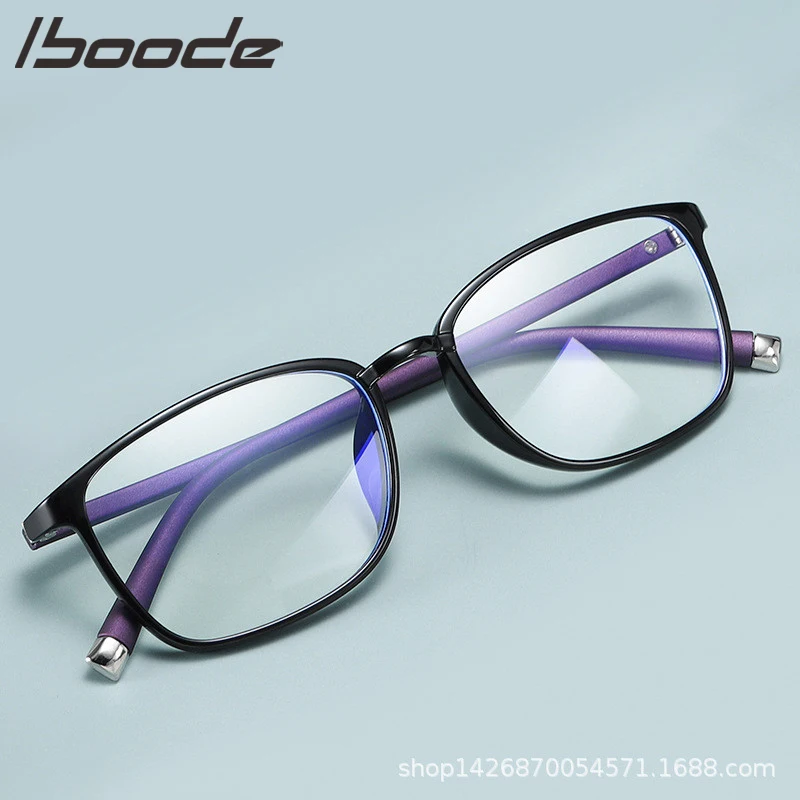 IBOODE TR90 синий светильник очки для мужчин компьютерные игровые прозрачная оправа
