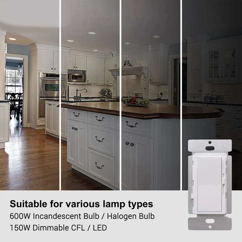 Тиристорный однокнопочный Улучшенный Флюоресцентный переключатель для