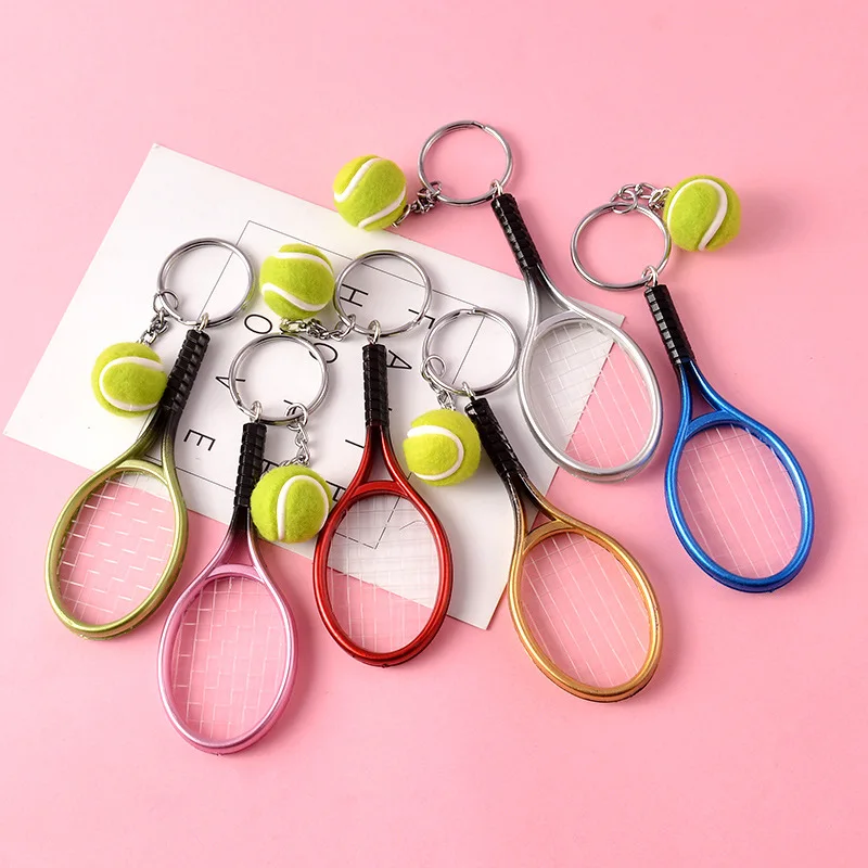 Милая Теннисная ракетка для бадминтона брелок сумка Подвеска безделушка
