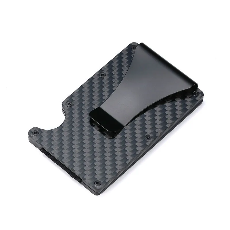 2020 углеродное волокно кредитный держатель для карт минималистичный мини кошелек