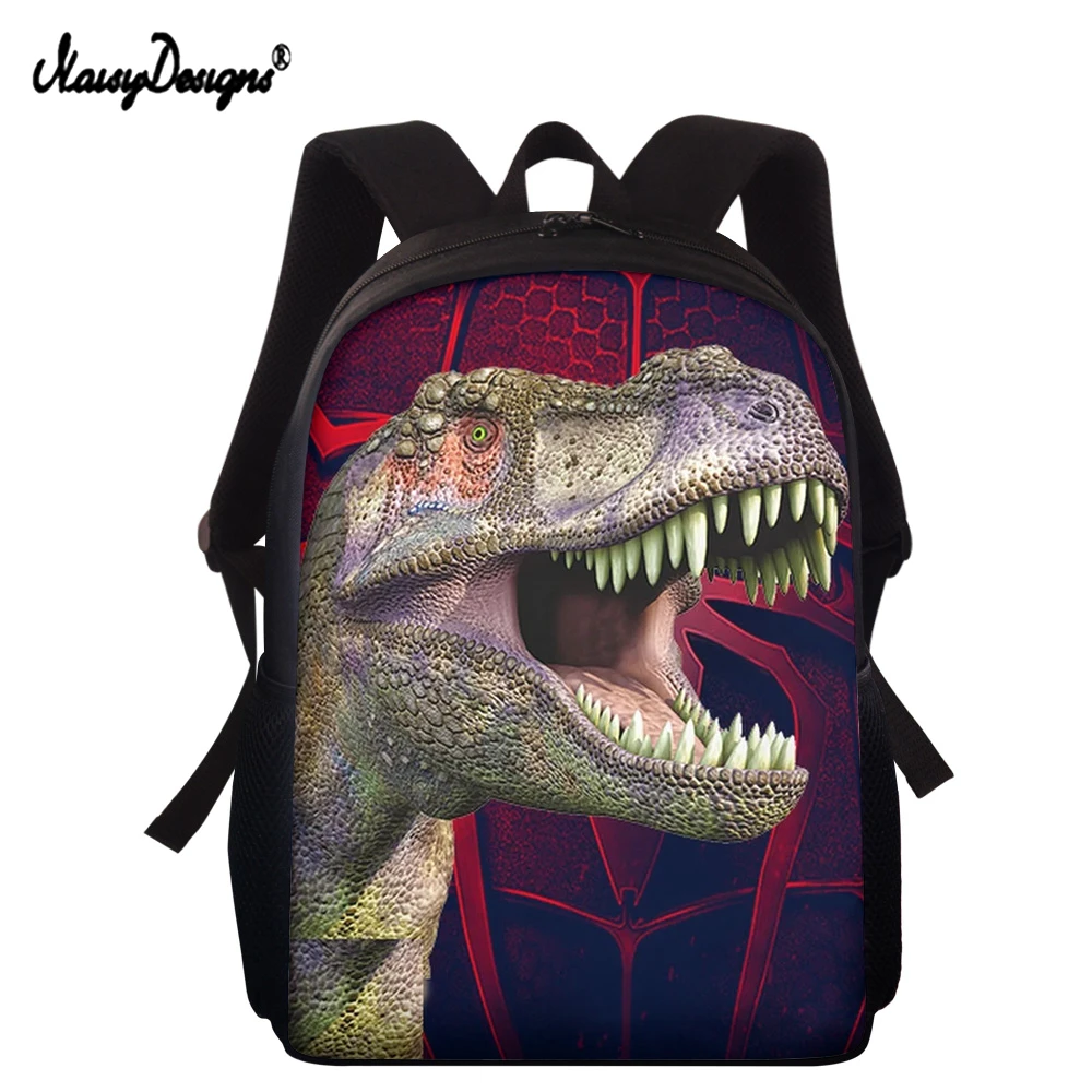 NOISYDESIGNS Dinosaur Print School Bags Set for Boys Lightweight Backpacks Cool Child Bookbag Kids Shoulder Bag Knapsack Mochila