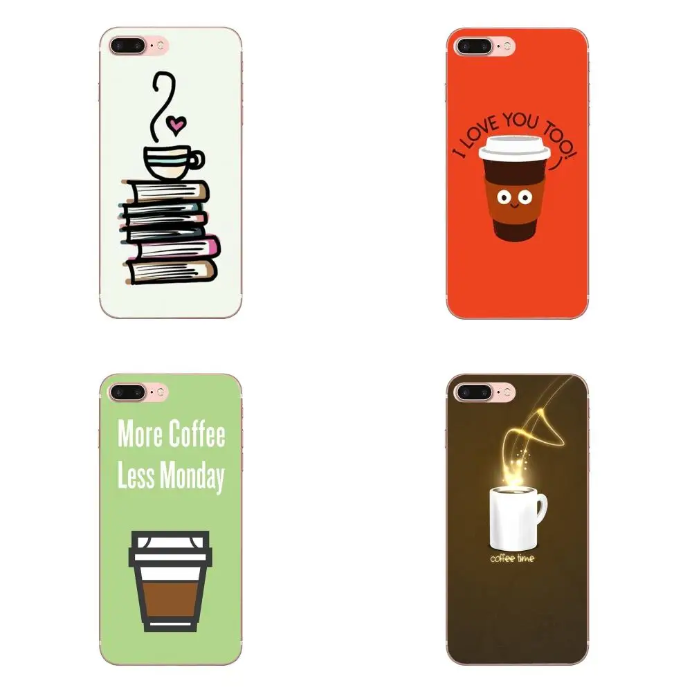 Книга и Кофе Чай для Galaxy J1 J2 J3 J330 J4 J5 J6 J7 J730 J8 2015 2016 2017 2018 mini Pro милые аксессуары
