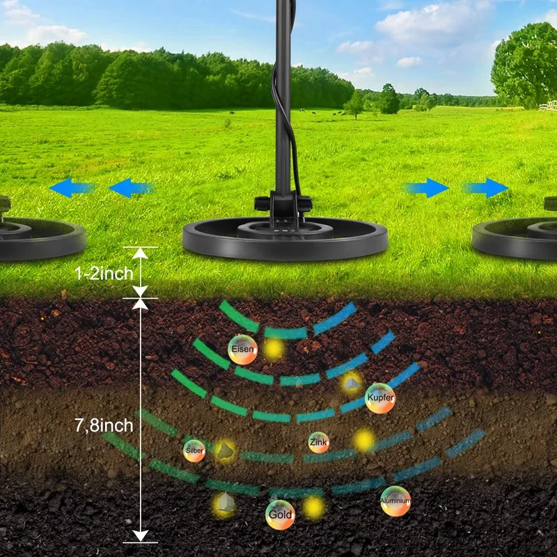 

SHGO HOT-MD5021 Portable Easy Installation Underground Metal Detector Sensitivity Jewelry Treasure Gold Metal Detecting Tool