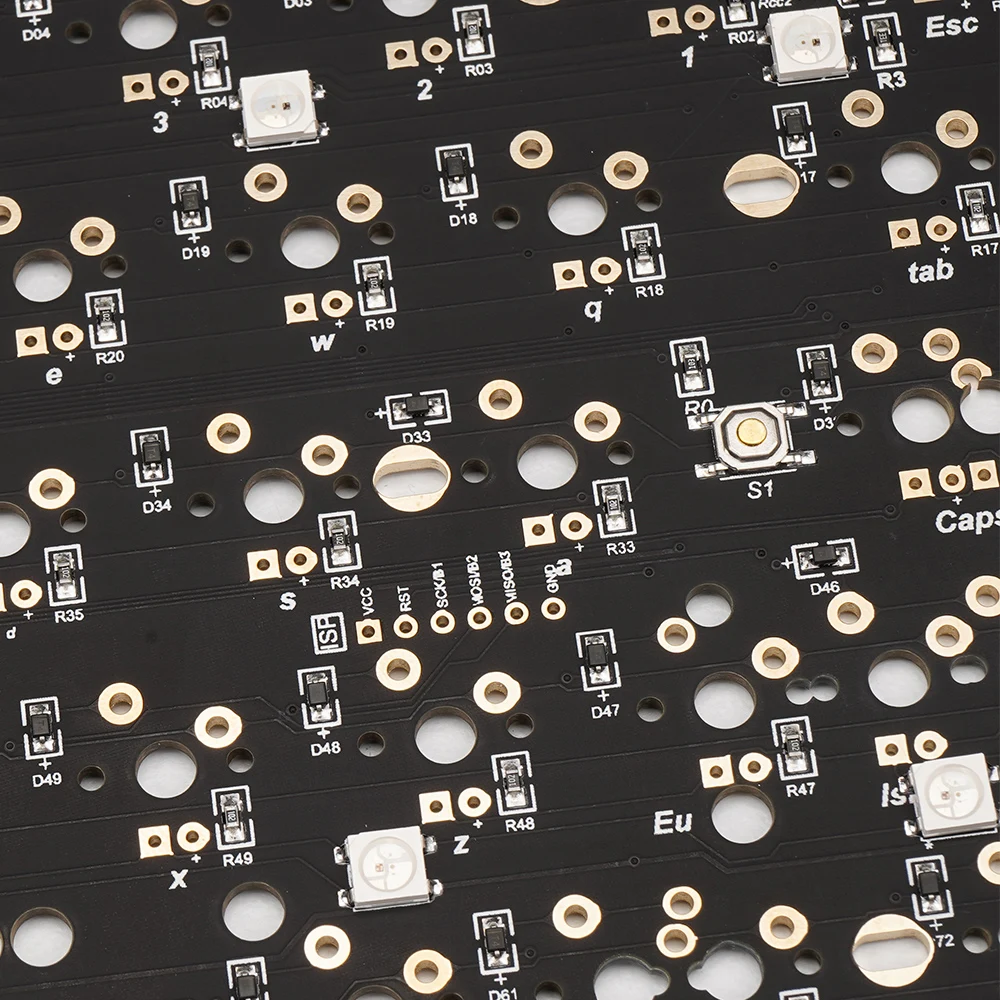 65% механическая клавиатура PCB пластина QMK тип-c программируемая плата