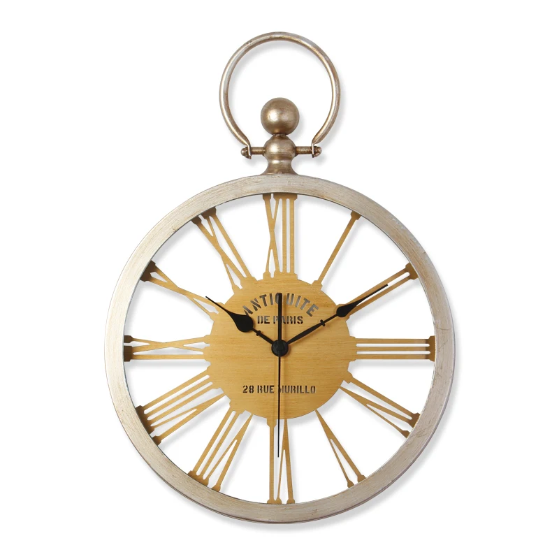 Скандинавская декорация настенные часы гостиная тихий металлический