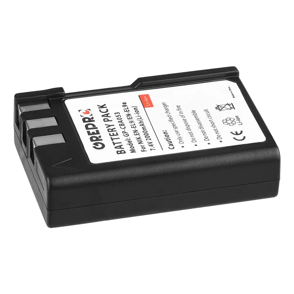 2x2000mAh EN EL9 EL9A ENEL9 батарея для Nikon D40 D40X D60 D3000 D5000 D3X камеры|Цифровые аккумуляторы| |