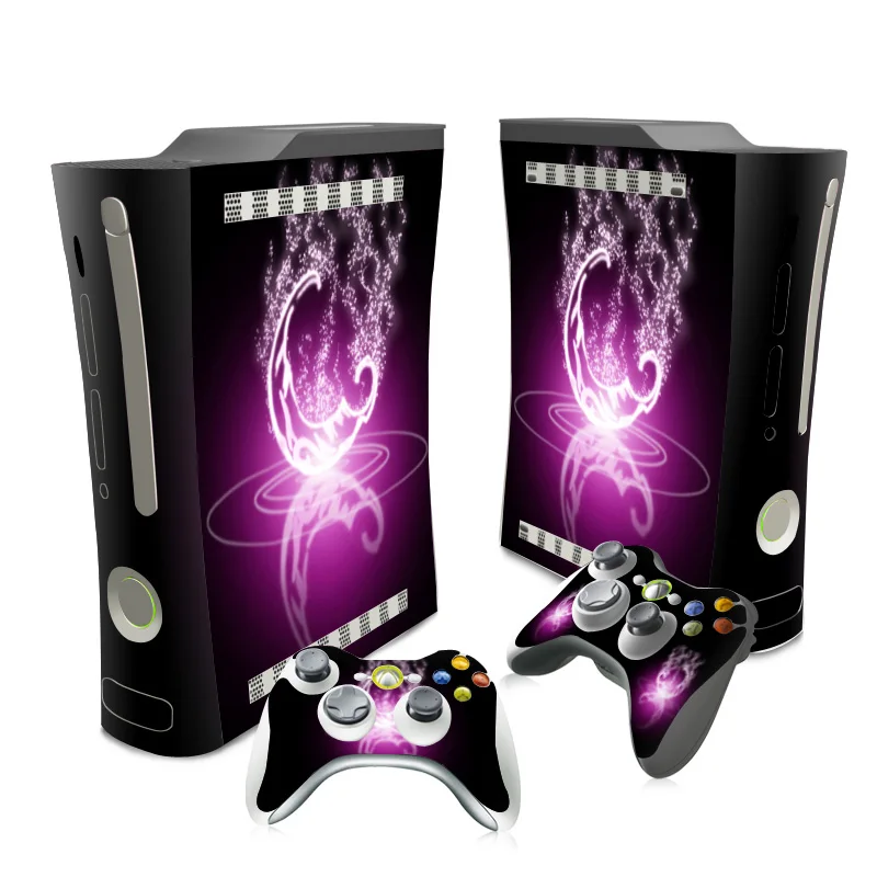 Крутой дизайн для Xbox 360 наклейка XBOX Виниловая кожи и 2 контроллера