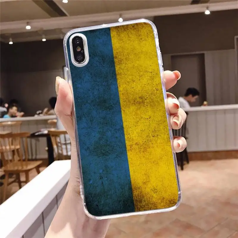 

Ukraine Flag Symbol Phone Case Transparent soft For iphone 5 5s 5c se 6 6s 7 8 11 12 plus mini x xs xr pro max