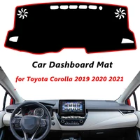 car dashboard mat cover pad rear window mat sun shade instrument panel carpet for toyota corolla 2019 2020 2021 car accessories