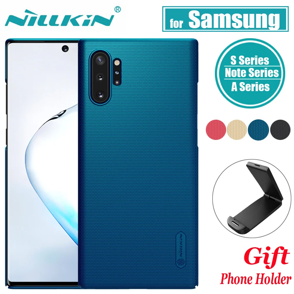 Nillkin для samsung Примечание 10 9 8 S10 S9 S8 плюс Чехол чехол матовый твёрдый ПК чехол для samsung A10 A20 A30 A40 A50 A60 A70 A80 A90