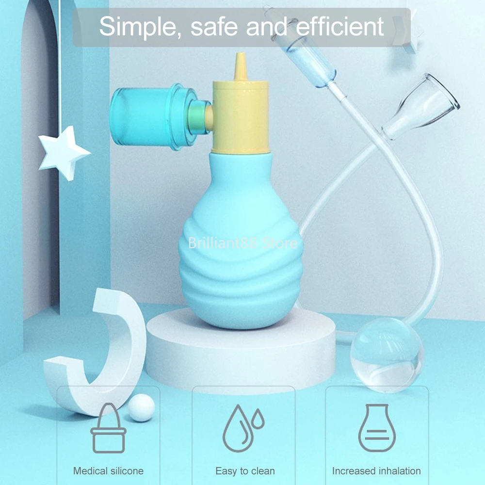 

Infant nasal suction device and straw two-in-one mouth suction set urinary catheter anti-backwashing baby medical nose cleaner