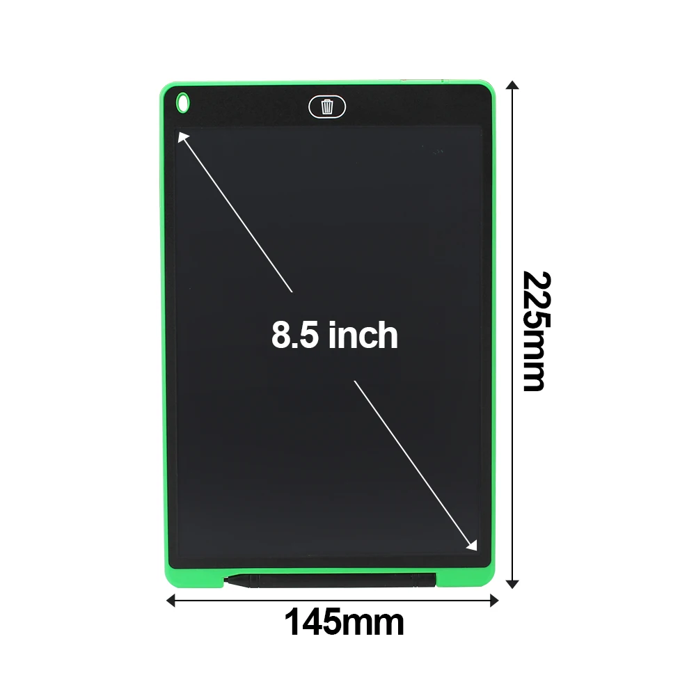 green 8.5 inch LCD Writing Tablet Electronic Graphic Tablet For Drawing 12" 8." Art light Drawing Board Digital Tablet to Drawing Pad - Цвет: green 8.5 inch